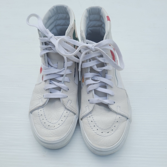 VANS Old Skool Route 66 rainbow sk8 high white sneakers - Picture 13 of 13